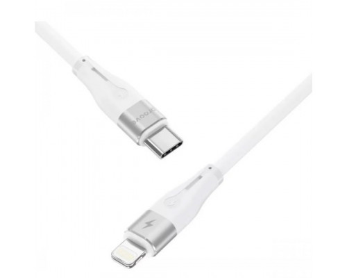 Кабель Proove Soft Silicone Type-C to Lightning 27W (1m) White (CCSO27002102)