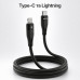 Кабель Proove Soft Silicone Type-C to Lightning 27W (1m) Black (CCSO27002101)