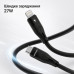 Кабель Proove Soft Silicone Type-C to Lightning 27W (1m) Black (CCSO27002101)