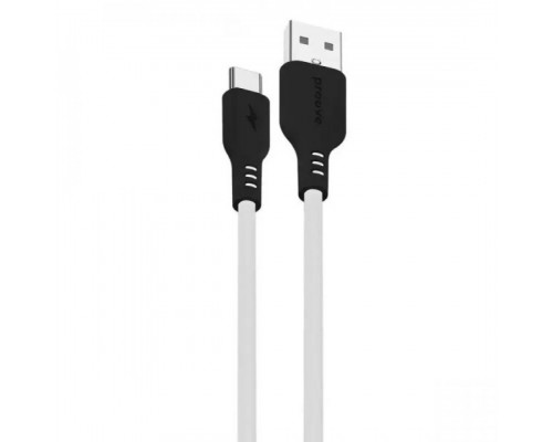 Кабель Proove Rebirth USB to Type-C 2.4A (1m) Black/White (CCRE60001202)