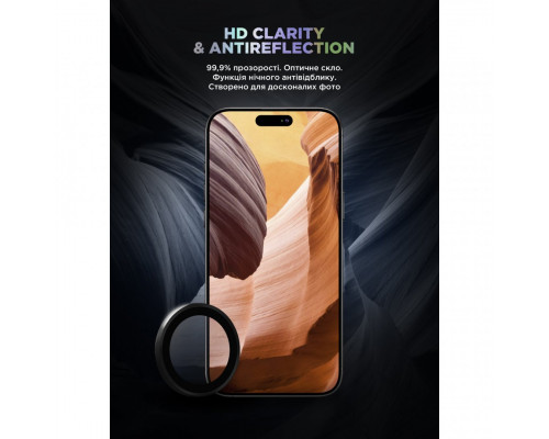 Захисне скло для камери ArmorStandart Supreme BI для iPhone 16 Pro/16 Pro Max Black (ARM79419)