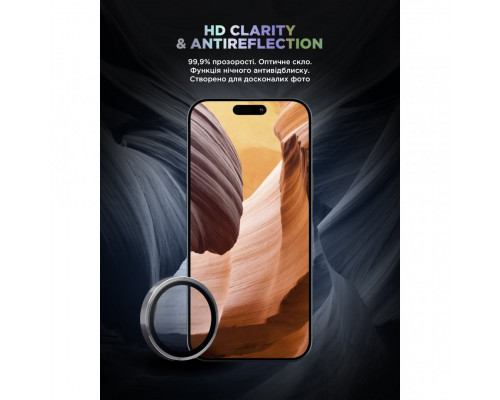 Захисне скло ArmorStandart Supreme BI для камери iPhone 17 Pro/17 Pro Max Silver (ARM86438)
