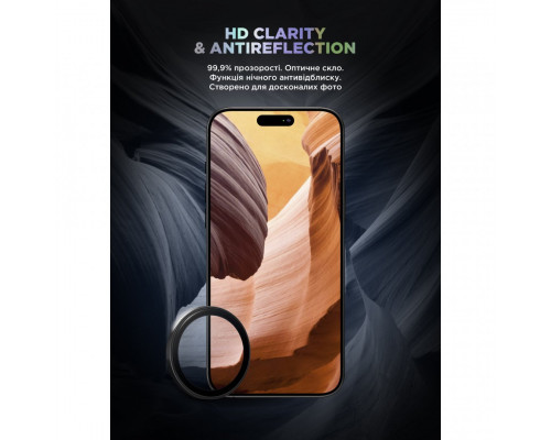 Захисне скло для камери ArmorStandart Supreme BI для iPhone 16/16 Plus Black (ARM79425)