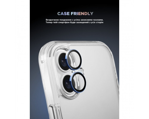 Захисне скло для камери ArmorStandart Supreme BI для iPhone 16/16 Plus Blue (ARM79427)