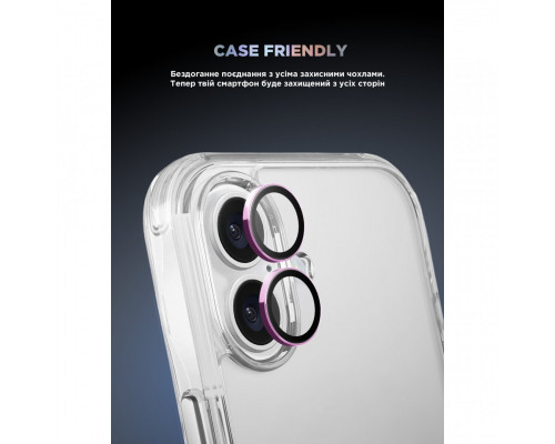 Захисне скло для камери ArmorStandart Supreme BI для iPhone 16/16 Plus Rose Pink (ARM79430)