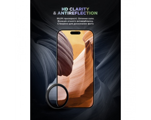Захисне скло для камери ArmorStandart Supreme BI для iPhone 17 Black (ARM86442)