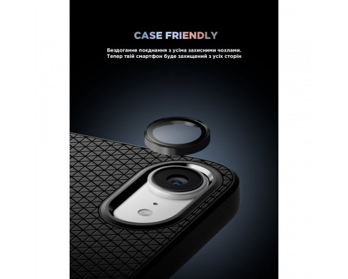 Захисне скло для камери ArmorStandart Supreme BI для iPhone 17e/16e Black (ARM84426)