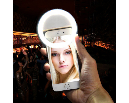 Селфі-лампа для телефону Selfie Ring Light RK-12 White