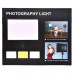 Лампа постійного світла LED Camera Light 36cm Remote Black (A-111)