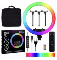 Кільцева лампа RGB MJ18 Black 45см