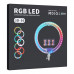 Кільцева лампа RGB Crystal 3D-56 Remote 56см