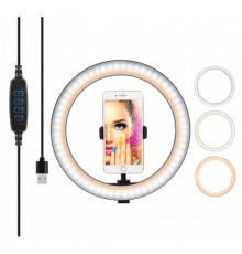 Кільцева лампа Fill Light LED 33cm Black (M-33)