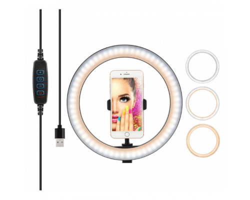Кільцева лампа Fill Light LED 33cm Black (M-33)