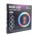 Кільцева лампа RGB MJ33 Black 33см