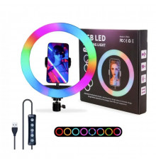 Кільцева RGB-лампа 30 см MJ30 Black