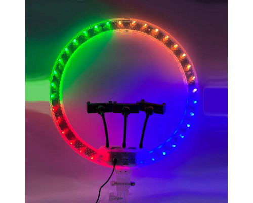 Кільцева лампа RGB LED 3D-45 J45cm