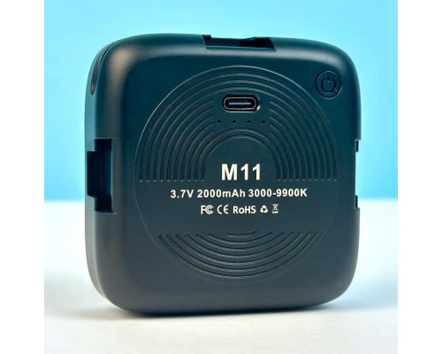 Портативне відеосвітло M11 2000mAh із затискачем