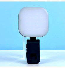 Портативне відеосвітло F-622 Magnetic LED 1000mAh із затискачем White