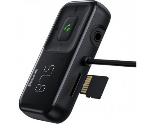 Автомобильное зарядное устройство Baseus FM Launcher S-16 10W 2USB+AUX Black (CCMT000201)