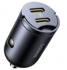 Автомобильное зарядное устройство Baseus Tiny Star Mini 2Type-C 30W Black (C00035001121-03)