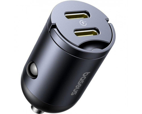 Автомобильное зарядное устройство Baseus Tiny Star Mini 2Type-C 30W Black (C00035001121-03)