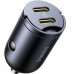 Автомобильное зарядное устройство Baseus Tiny Star Mini 2Type-C 30W Black (C00035001121-03)