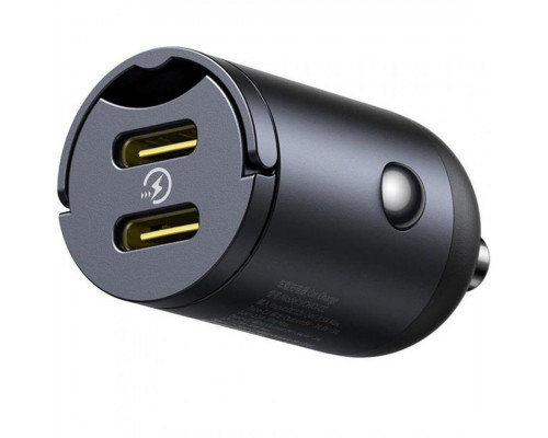 Автомобильное зарядное устройство Baseus Tiny Star Mini 2Type-C 30W Black (C00035001121-03)