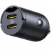 Автомобильное зарядное устройство Baseus Tiny Star Mini 2Type-C 30W Black (C00035001121-03)