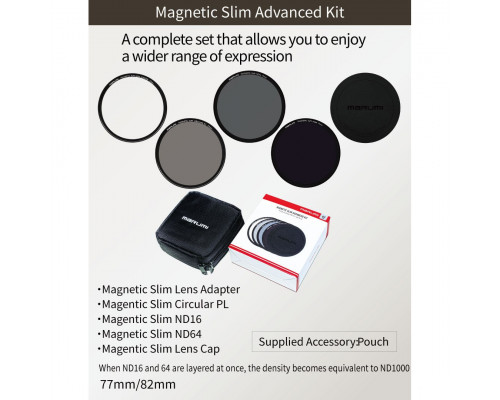 Набір магнітних світлофільтрів Marumi Magnetic Slim Advanced Kit 77 мм