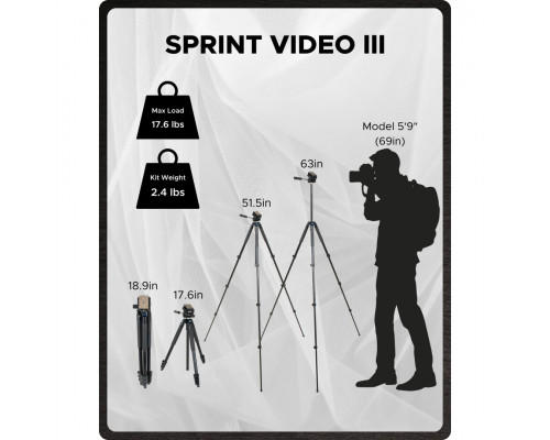 Штатив відео Slik Video Sprint III