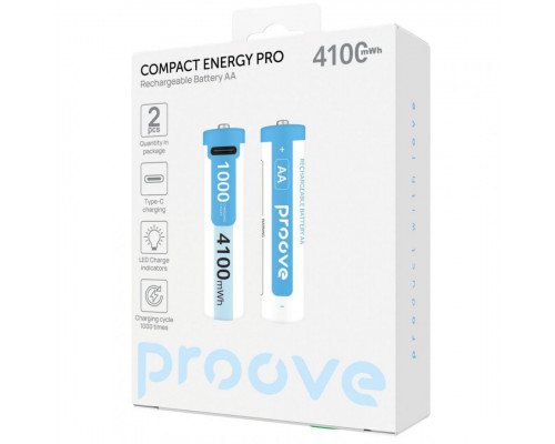 Акумуляторні батарейки Proove Compact Energy Pro AA 2 pcs White (RBCE40702002)