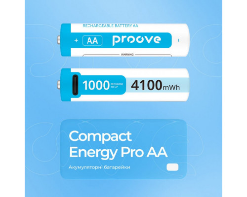 Акумуляторні батарейки Proove Compact Energy Pro AA 2 pcs White (RBCE40702002)