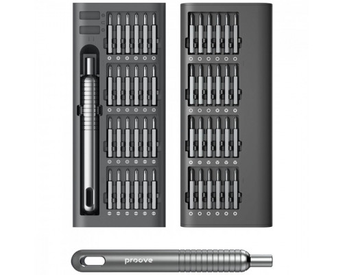 Багатофункціональний набір викруток Proove Fixer 51in1 Gray (MTSF51000003)