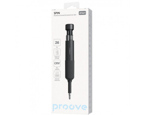 Багатофункціональний набір викруток Proove Spin 27in1 Gray (MTSS27000003)