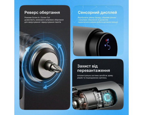 Багатофункціональний набір електричних викруток Proove Driller 36in1 Gray (MTSD35000003)
