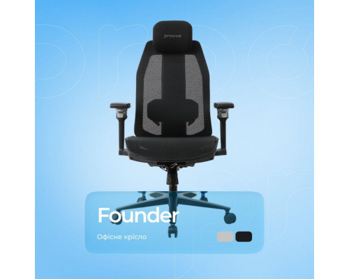 Ергономічне крісло Proove Founder Black (ECFN0001001)