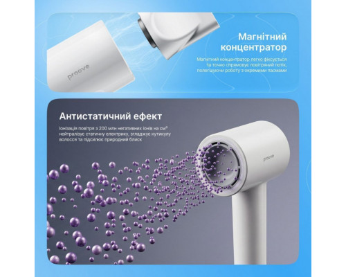 Фен Proove Luna (1500W) White (HDLR15000002)