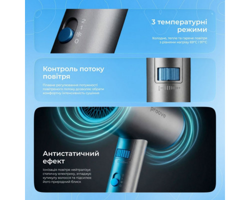 Фен Proove Tyson (1800W) Gray (HDPT18000003)
