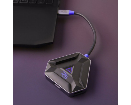 Type-C хаб Proove Gaming Spectre (2*USB3.0 + Type-C + PD100W + HDMI) Dark Gray (HBPG10221205)