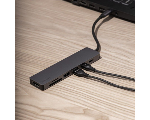 Type-C хаб Proove Iron Link 5 in 1 (3*USB3.0 + Type C + HDMI) Silver (HBIL00010604)