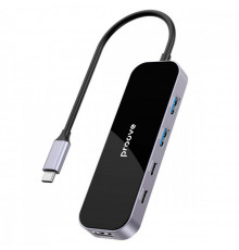 Type-C хаб Proove Shadow (2*USB3.0 + Type-C + PD100W + HDMI) Dark Gray (HBSW10221205)