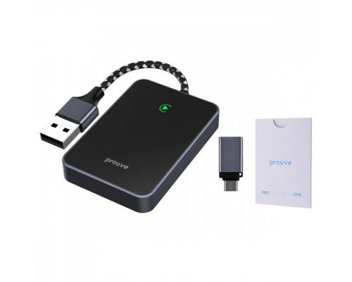 Бездротовий адаптер CarPlay Proove СP-01 Wireless Car Adapter Black (SMCP00100001)