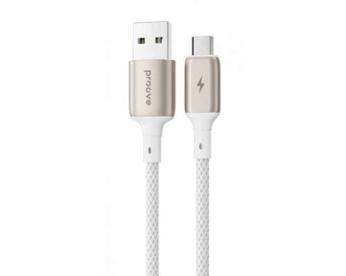 Кабель Proove Dense Metal USB to Micro USB 2.4A (1m) White (CCDM20001302)