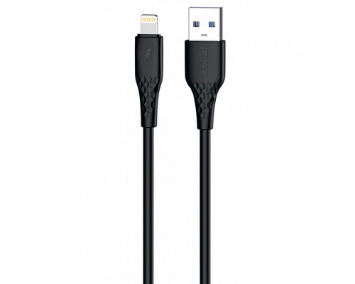 Кабель Proove GridLine USB to Lightning 2.4A (1m) Black (CCGL12001101)