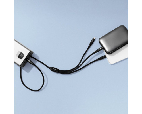 Кабель Proove Hydra 3 in1 Type-C + Micro USB + Lightning (1m) Black (CCHY15012101)