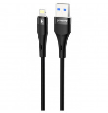 Кабель Proove Light Silicone Plus USB to Lightning 2.4A (1m) Black (CCLS12001101)