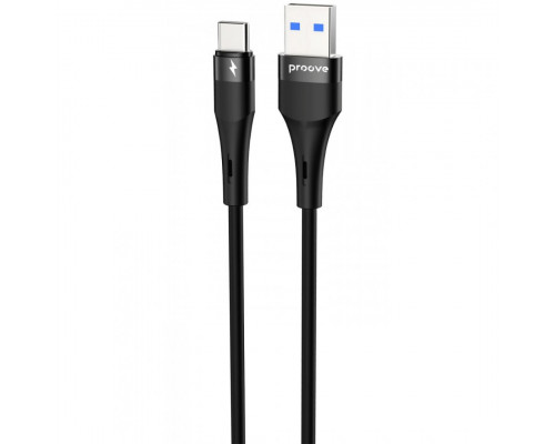 Кабель Proove Light Silicone Plus USB to Type-C 3A (1m) Black (CCLS15001201)