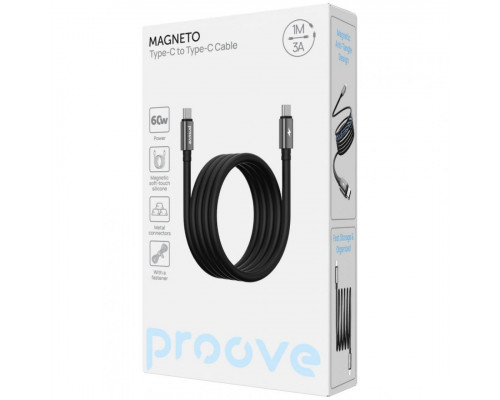 Кабель Proove Magneto Type-C to Type-C 60W (1m) White (CCMA60002202)