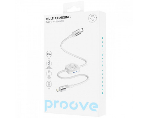 Кабель Proove Multi Charging Type-C to Lightning 27W White (CCMT27004101)