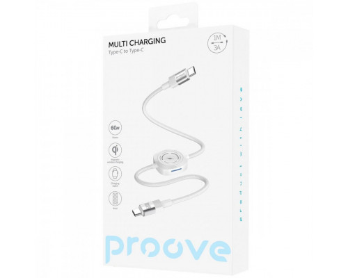 Кабель Proove Multi Charging Type-C to Type-C 60W White (CCMT27002101)